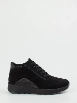 Solidus – High-Top Sneaker aus Nubukleder schwarz
