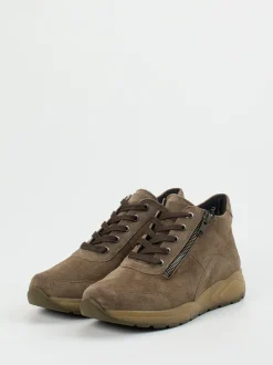 Solidus – High-Top-Sneaker aus Veloursleder braun