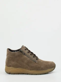Solidus – High-Top-Sneaker aus Veloursleder braun
