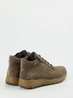 Solidus – High-Top-Sneaker aus Veloursleder braun