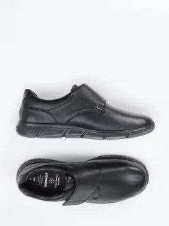 Solidus – Klettslipper aus Kalbleder schwarz