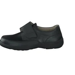Solidus – Klettslipper aus Nubukleder Schwarz