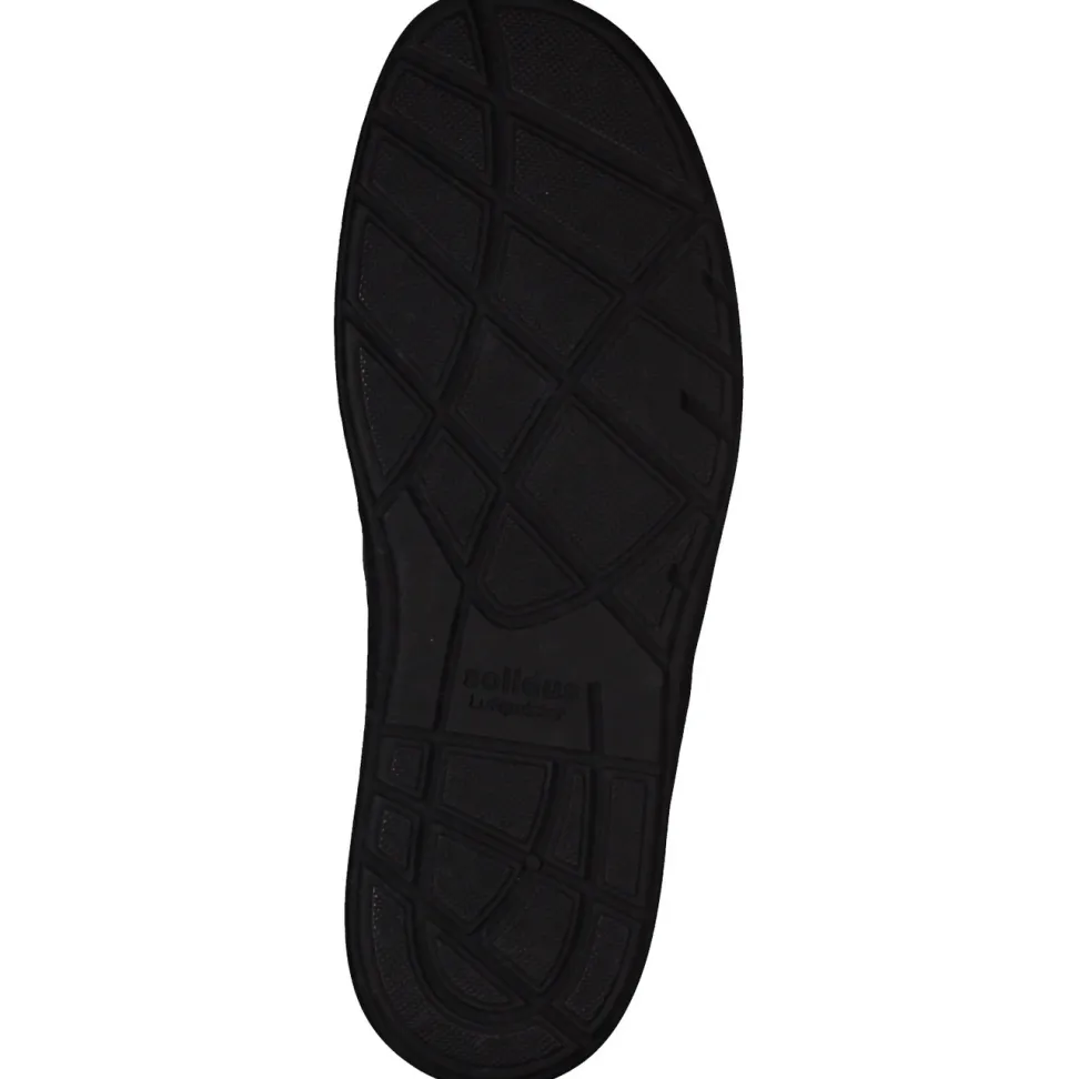 Solidus – Klettslipper aus Nubukleder Schwarz