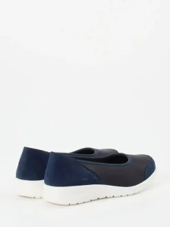 Solidus – Komfort-Ballerinas aus Stretch und Veloursleder