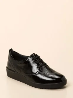 Solidus – Komfort-Halbschuh aus Lackleder schwarz