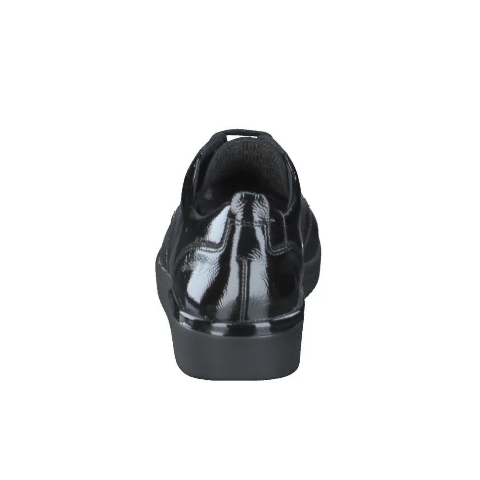 Solidus – Komfort-Halbschuh aus Lackleder schwarz