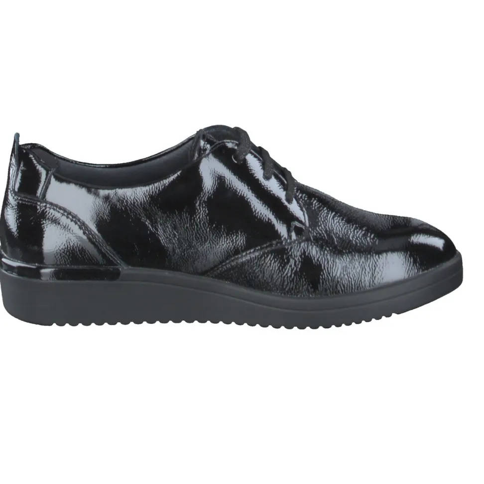 Solidus – Komfort-Halbschuh aus Lackleder schwarz