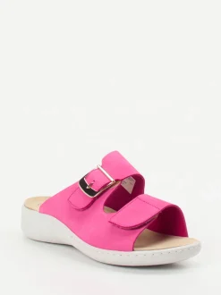Solidus – Komfort-Pantolette aus Nubukleder pink