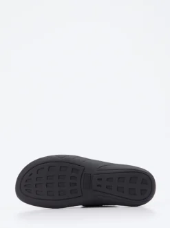 Solidus – Komfort-Pantolette aus Metallicleder blau