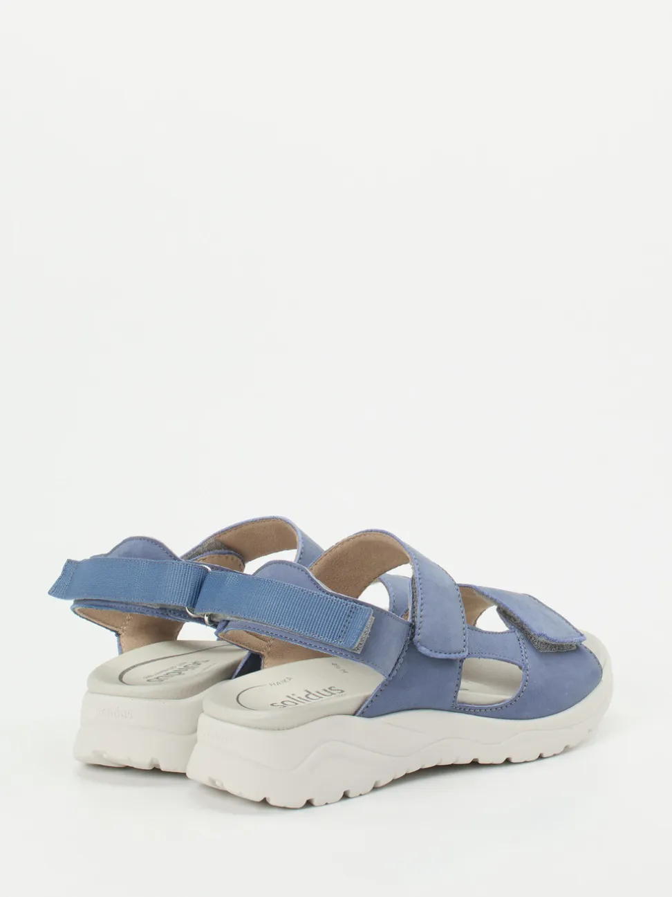 Solidus – Komfortsandalen aus Nubukleder jeansblau