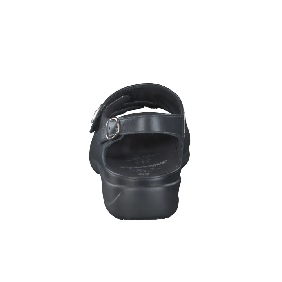 Solidus – Komfortsandalen aus Kalbleder schwarz