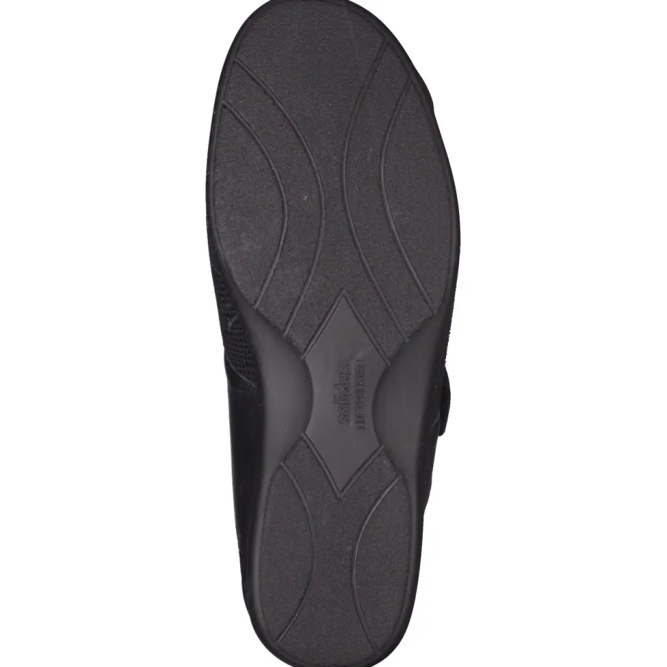 Solidus – Komfortsandalen aus Kalbleder schwarz