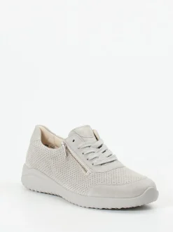 Solidus – Komfort-Sneaker aus Veloursleder hellgrau