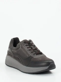 Solidus – Komfort-Sneaker aus Veloursleder grau
