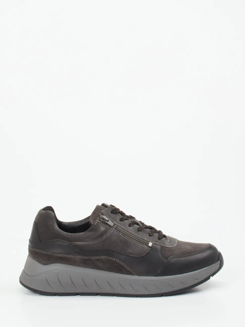 Solidus – Komfort-Sneaker aus Veloursleder grau