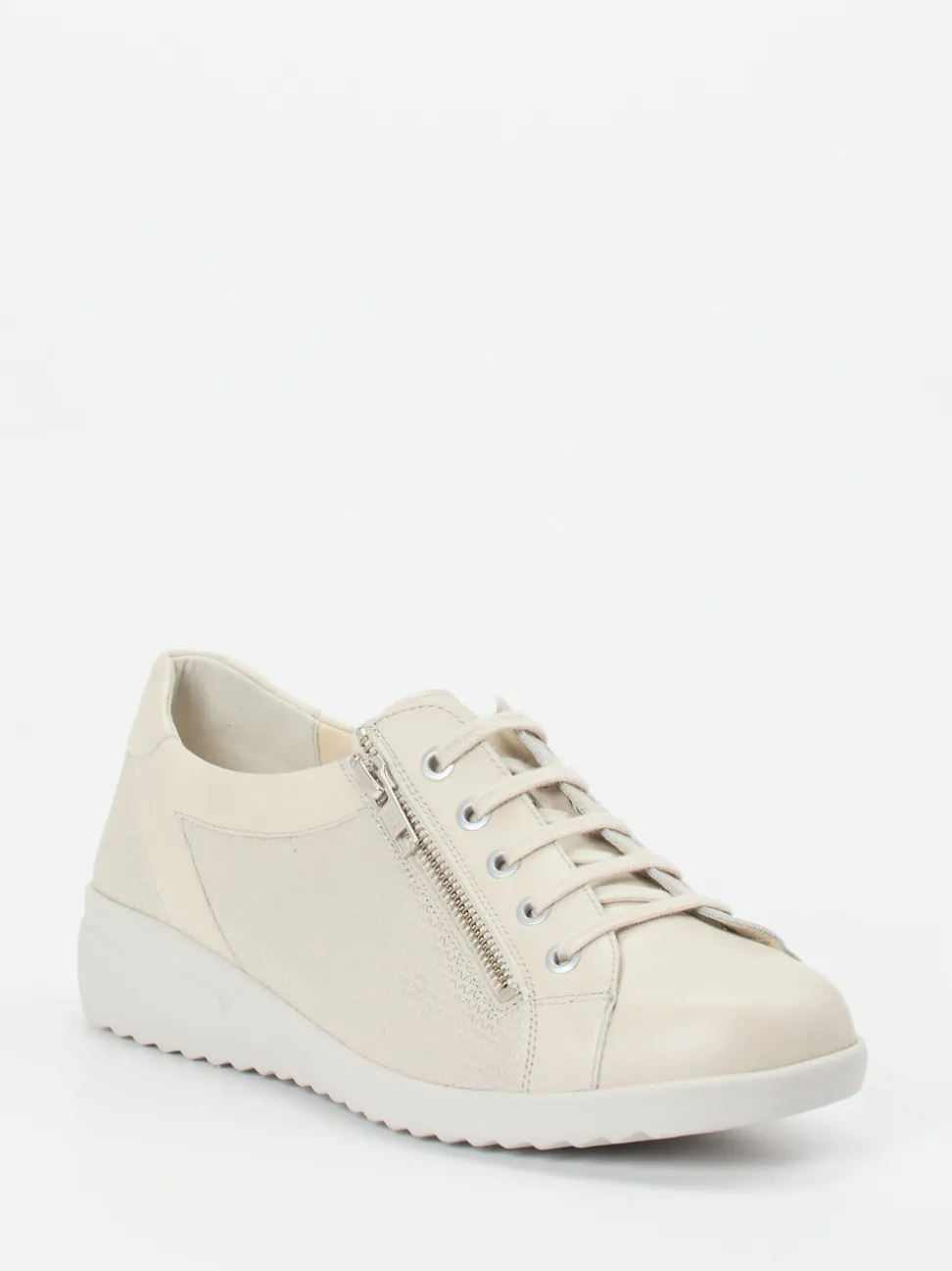 Solidus – Komfort-Sneaker aus Kalbleder beige