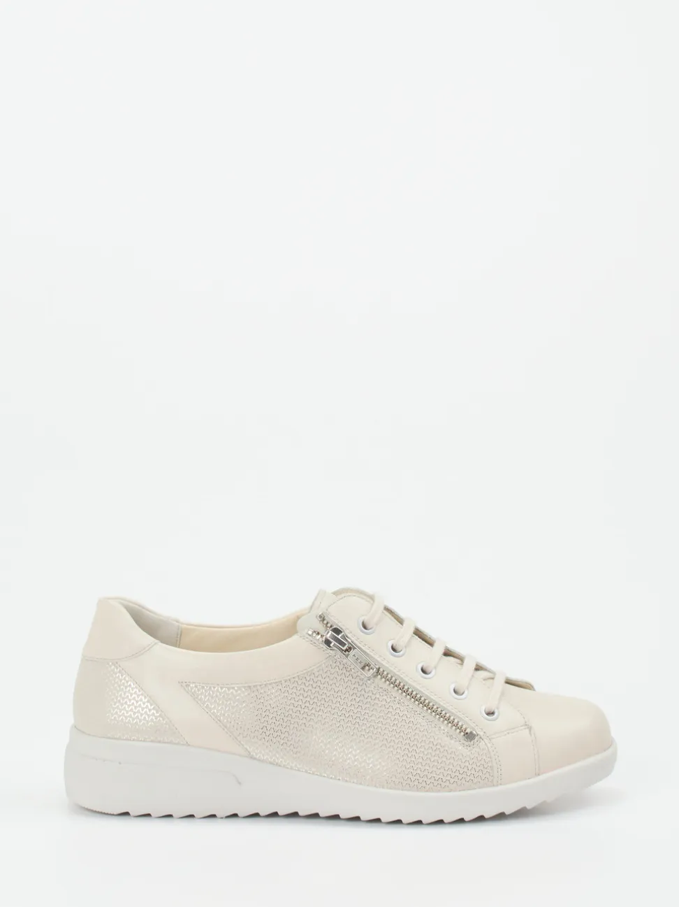 Solidus – Komfort-Sneaker aus Kalbleder beige