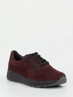 Solidus – Komfort-Sneaker aus Veloursleder bordeauxrot