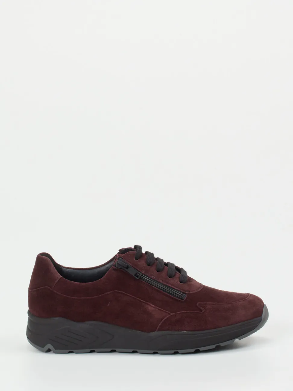 Solidus – Komfort-Sneaker aus Veloursleder bordeauxrot