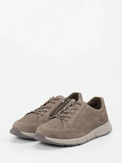 Solidus – Komfort-Sneaker aus Nubukleder in Taupe