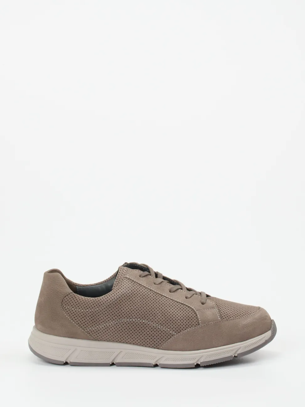 Solidus – Komfort-Sneaker aus Nubukleder in Taupe
