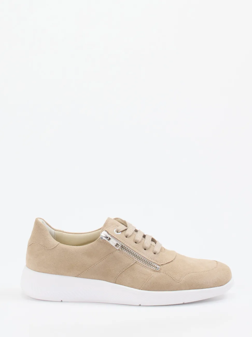 Solidus – Komfort-Sneaker aus Veloursleder beige