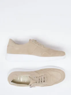 Solidus – Komfort-Sneaker aus Veloursleder beige
