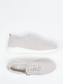 Solidus – Komfort-Sneaker aus Nubukleder hellgrau