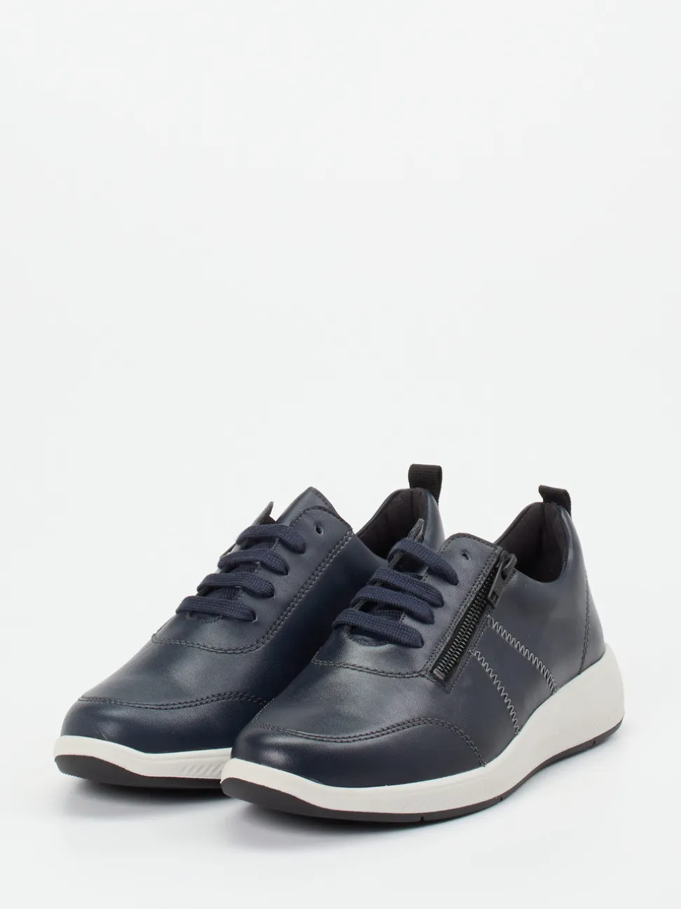 Solidus – Komfort-Sneaker aus Kalbleder dunkelblau