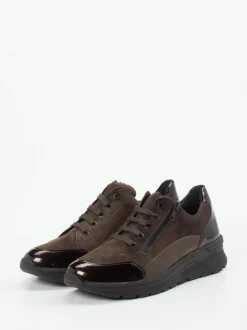 Solidus – Komfort-Sneaker aus Veloursleder Mokka