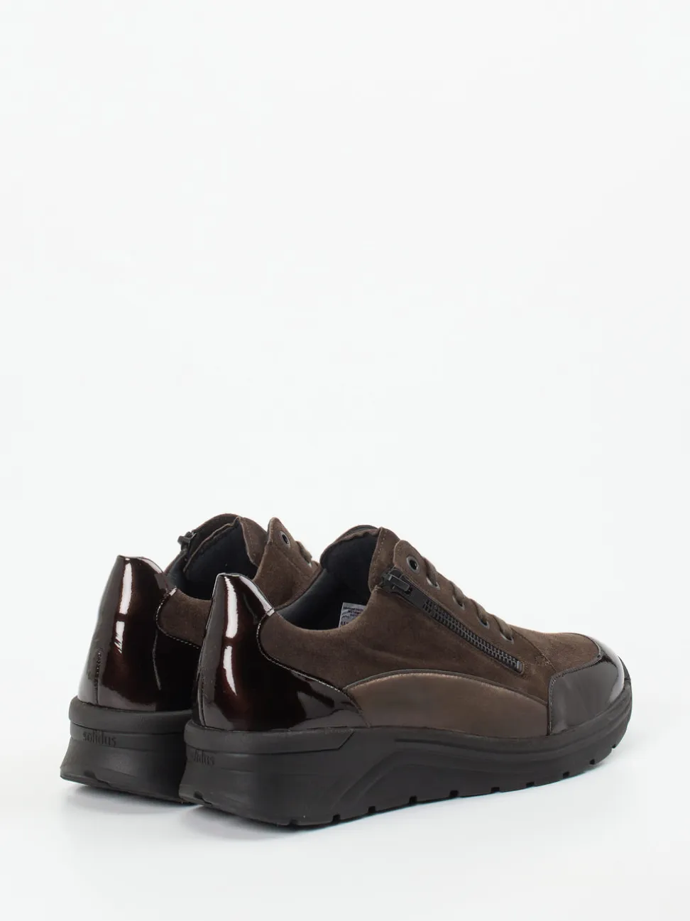 Solidus – Komfort-Sneaker aus Veloursleder Mokka