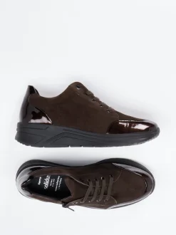 Solidus – Komfort-Sneaker aus Veloursleder Mokka