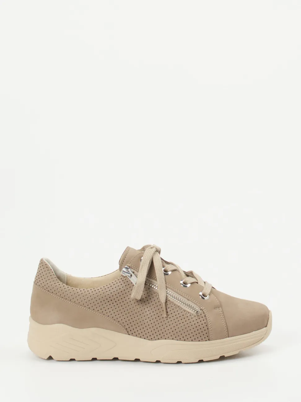 Solidus – Komfort-Sneaker aus Nubukleder beige