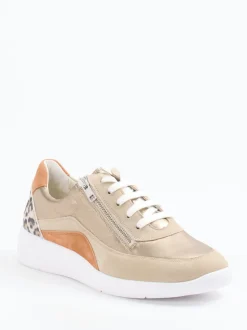 Solidus – Komfort-Sneaker aus Veloursleder beige