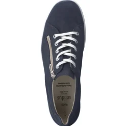 Solidus – Komfort-Sneaker aus Nubukleder dunkelblau
