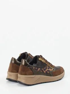 Solidus – Komfort-Sneaker aus Velours- und Glattleder braun