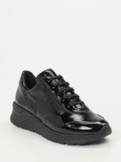 Solidus – Komfort-Sneaker aus Lackleder Schwarz