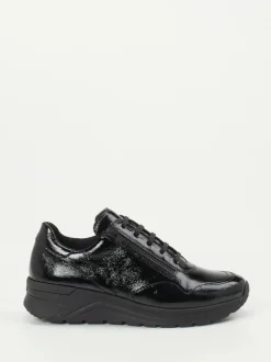 Solidus – Komfort-Sneaker aus Lackleder Schwarz