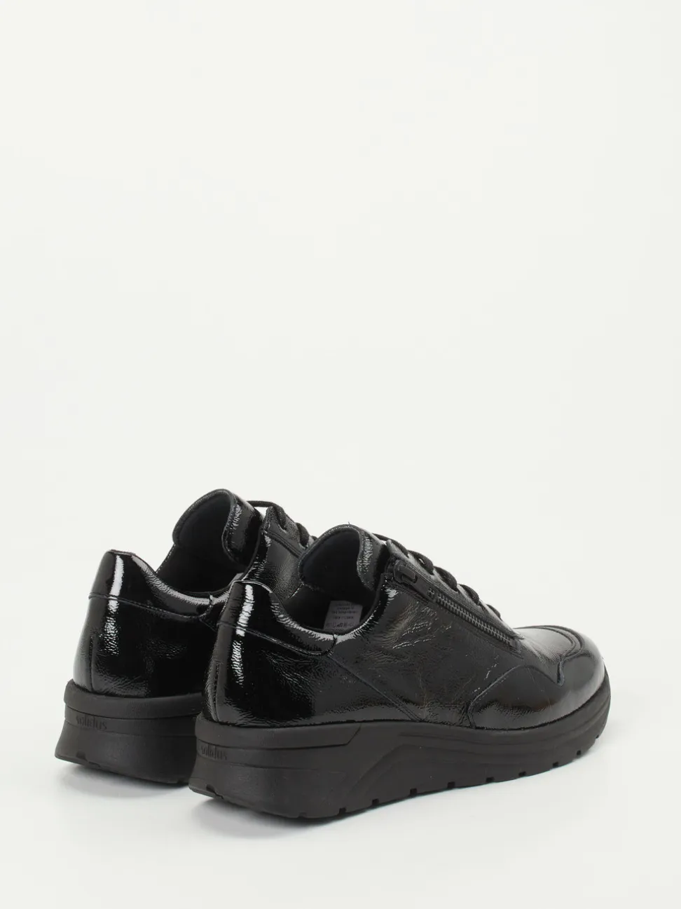 Solidus – Komfort-Sneaker aus Lackleder Schwarz