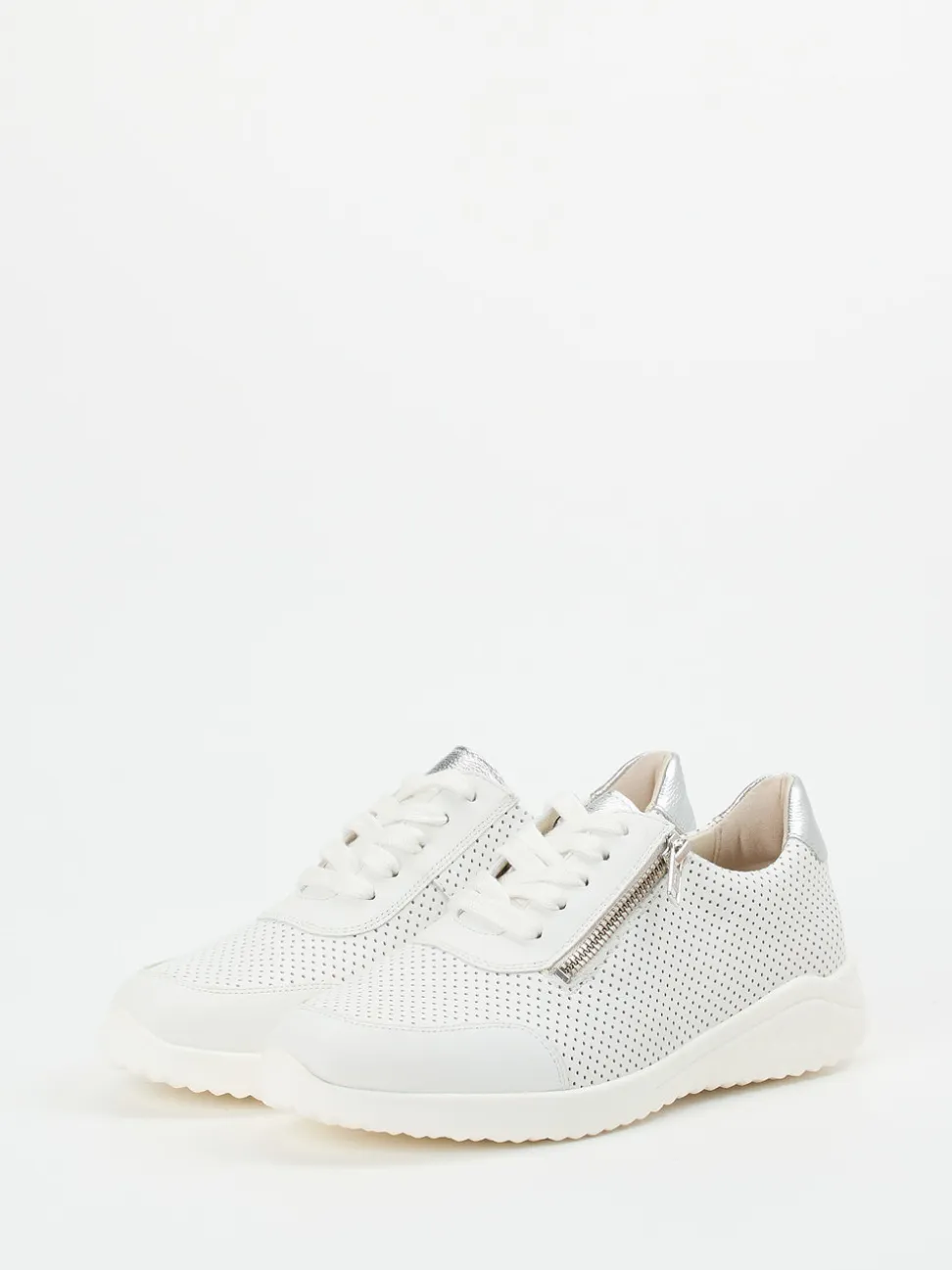 Solidus – Komfort-Sneaker aus Kalbleder Offwhite