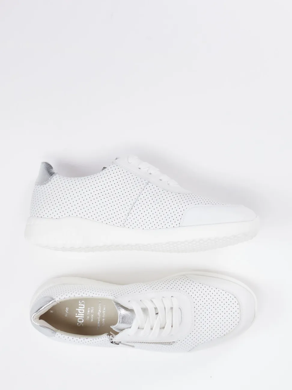 Solidus – Komfort-Sneaker aus Kalbleder Offwhite