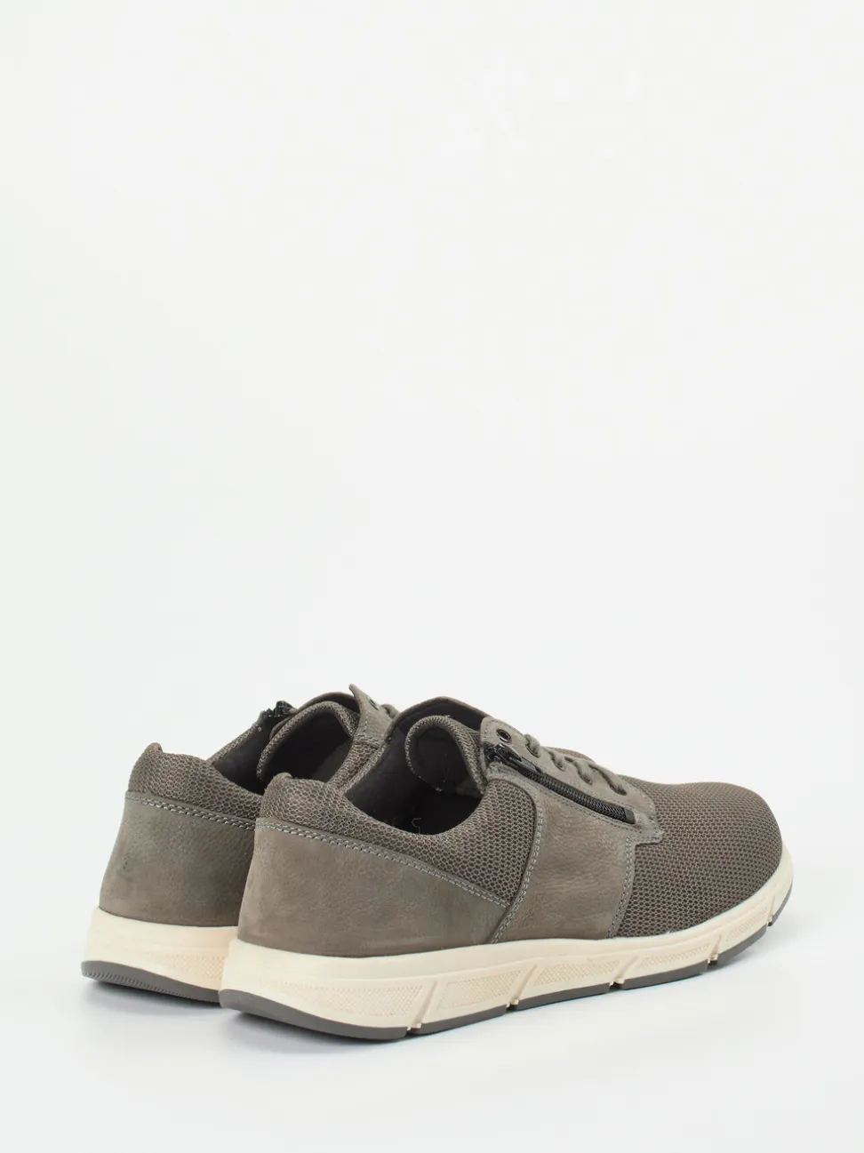 Solidus – Komfort-Sneaker aus Textil in Schlammgrau