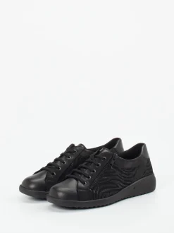 Solidus – Komfort-Sneaker aus Kalbleder Schwarz