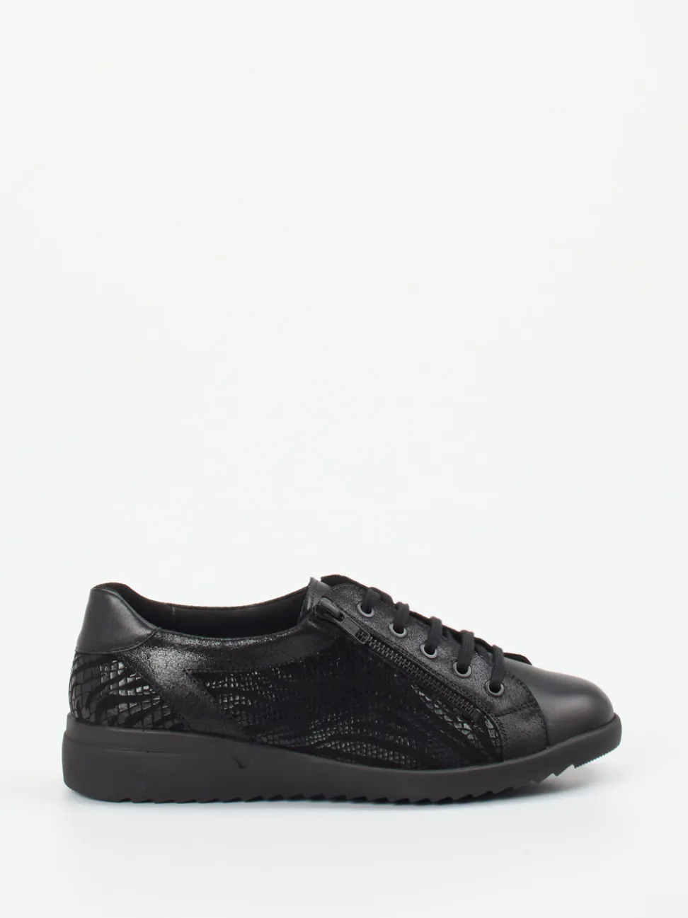 Solidus – Komfort-Sneaker aus Kalbleder Schwarz