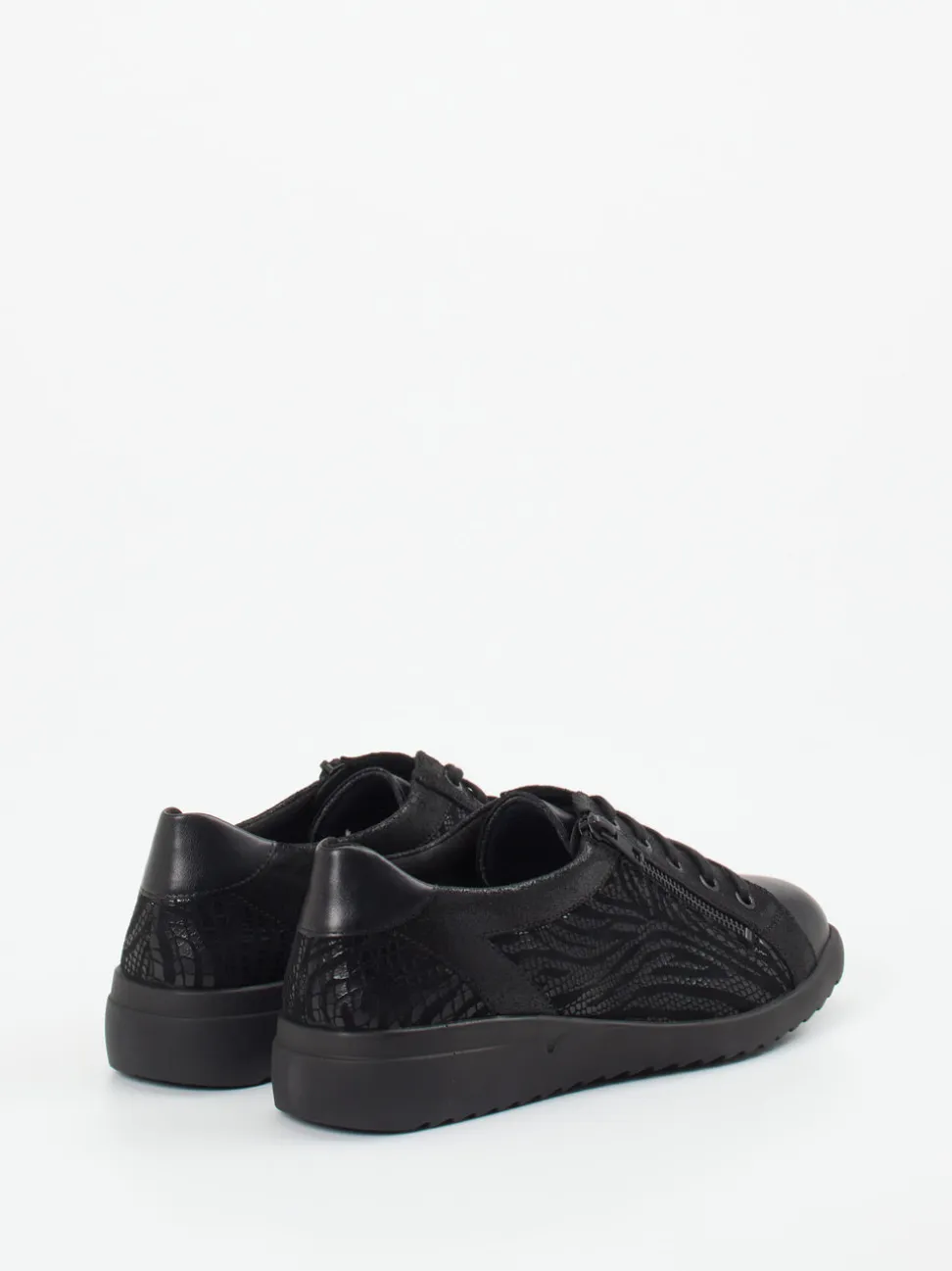 Solidus – Komfort-Sneaker aus Kalbleder Schwarz