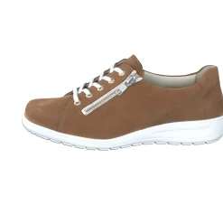 Solidus – Komfort-Sneaker aus Nubukleder cognacbraun