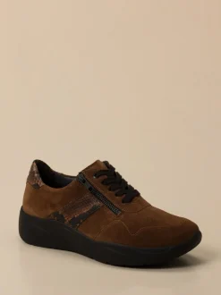 Solidus – Komfort-Sneaker aus Veloursleder braun