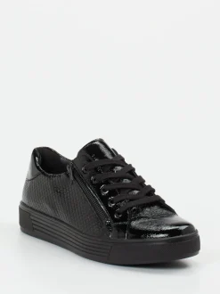 Solidus – Komfort-Sneaker aus Lackleder Schwarz