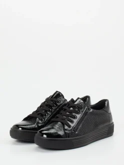 Solidus – Komfort-Sneaker aus Lackleder Schwarz