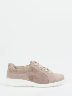 Solidus – Komfort-Sneaker aus Veloursleder rosa